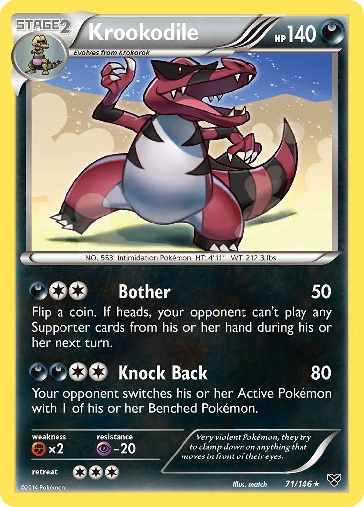 Image for Krookodile (71/146) [XY Base Set] - Pokemon