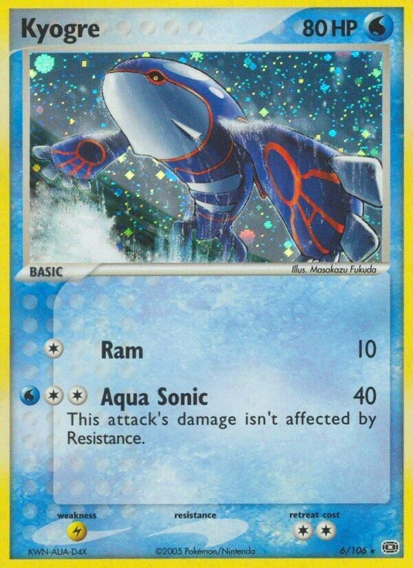 Image for Kyogre (6/106) [Emerald] - Pokemon