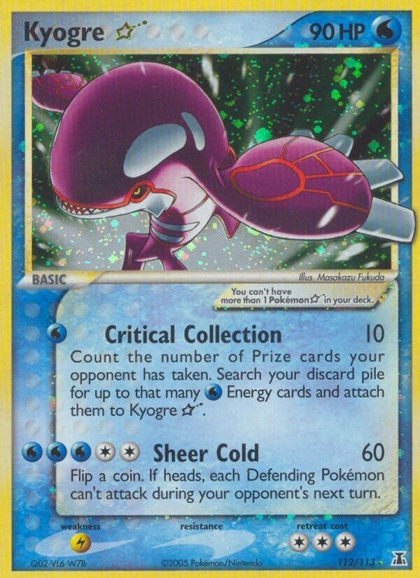 Image for Kyogre Star (112/113) [Delta Species] - Pokemon