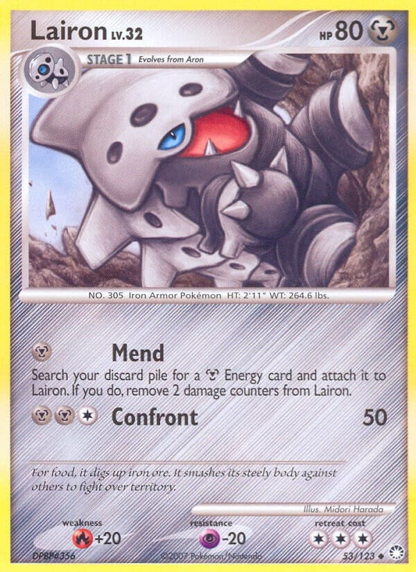 Image for Lairon (53/123) [Mysterious Treasures] - Pokemon