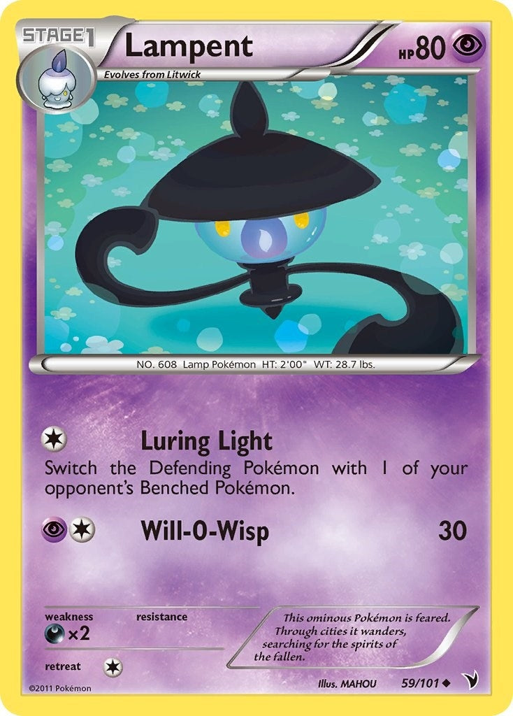 Image for Lampent (59/101) [Noble Victories] - Pokemon
