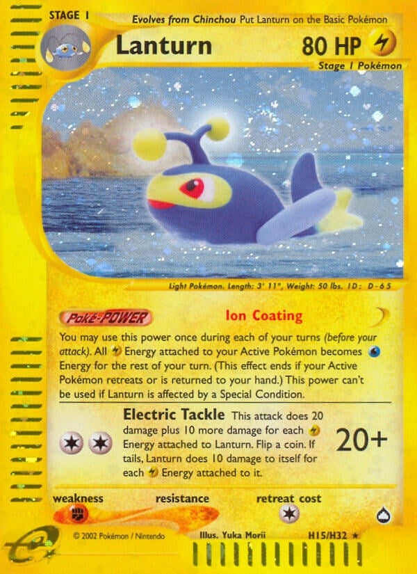 Image for Lanturn (H15) (H15/H32) [Aquapolis] - Pokemon