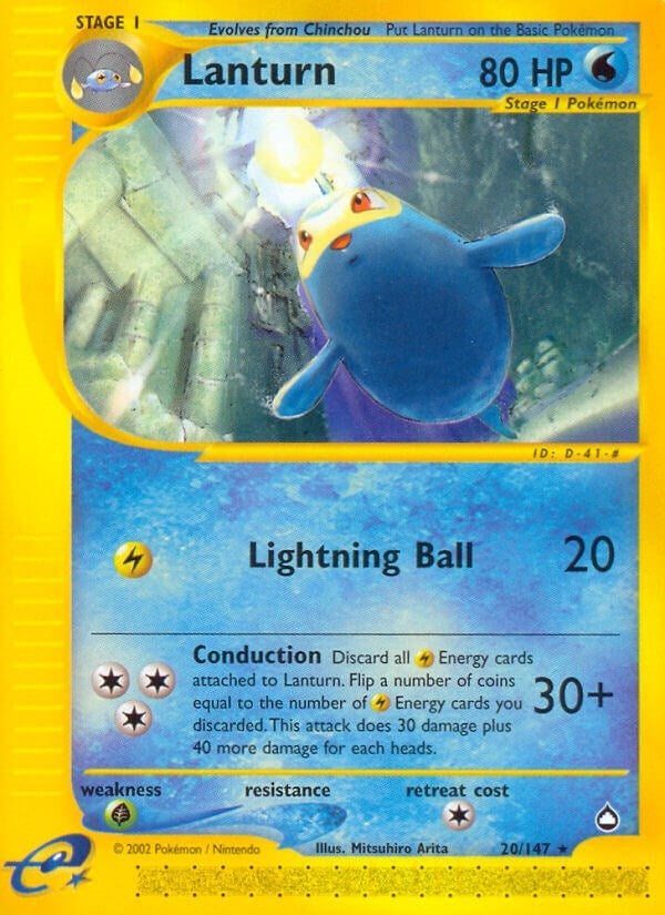 Image for Lanturn (20) (020/147) [Aquapolis] - Pokemon
