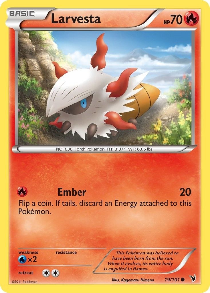 Image for Larvesta (19) (19/101) [Noble Victories] - Pokemon