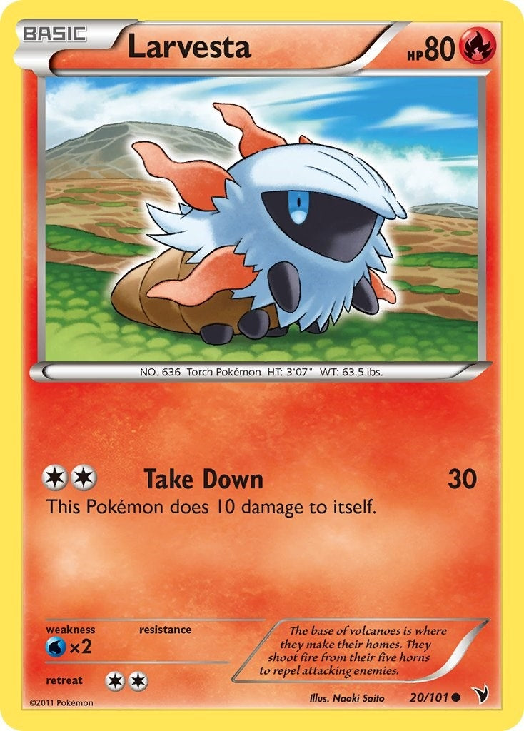 Image for Larvesta (20) (20/101) [Noble Victories] - Pokemon