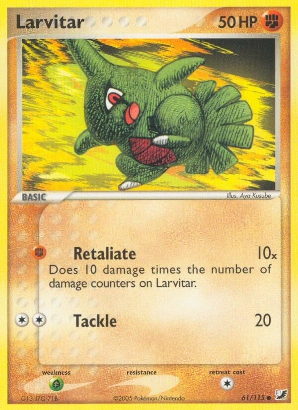 Image for Larvitar (61/115) [Unseen Forces] - Pokemon