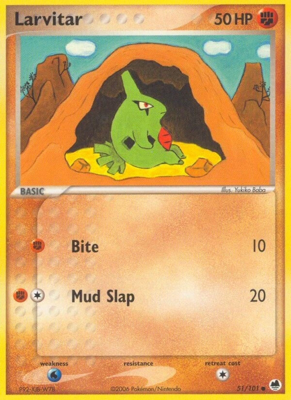 Image for Larvitar (51/101) [Dragon Frontiers] - Pokemon