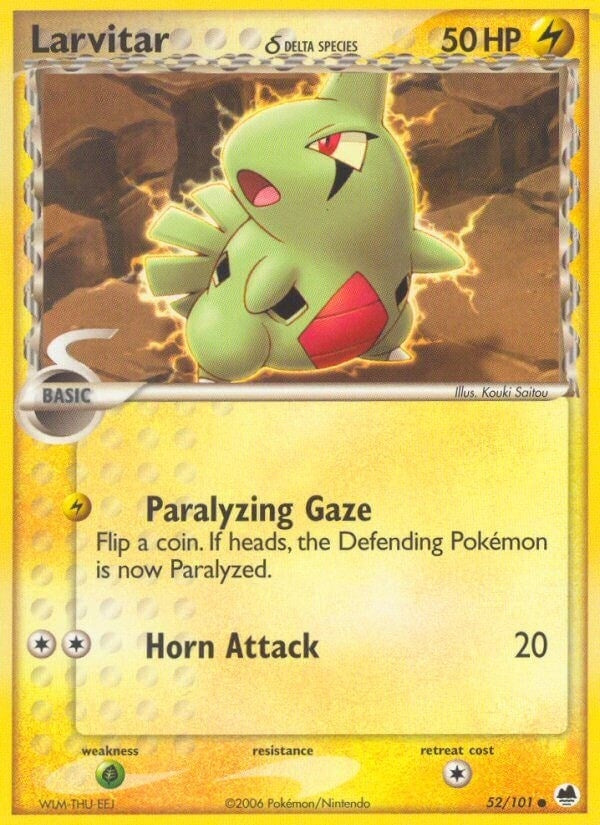 Image for Larvitar (Delta Species) (52/101) [Dragon Frontiers] - Pokemon