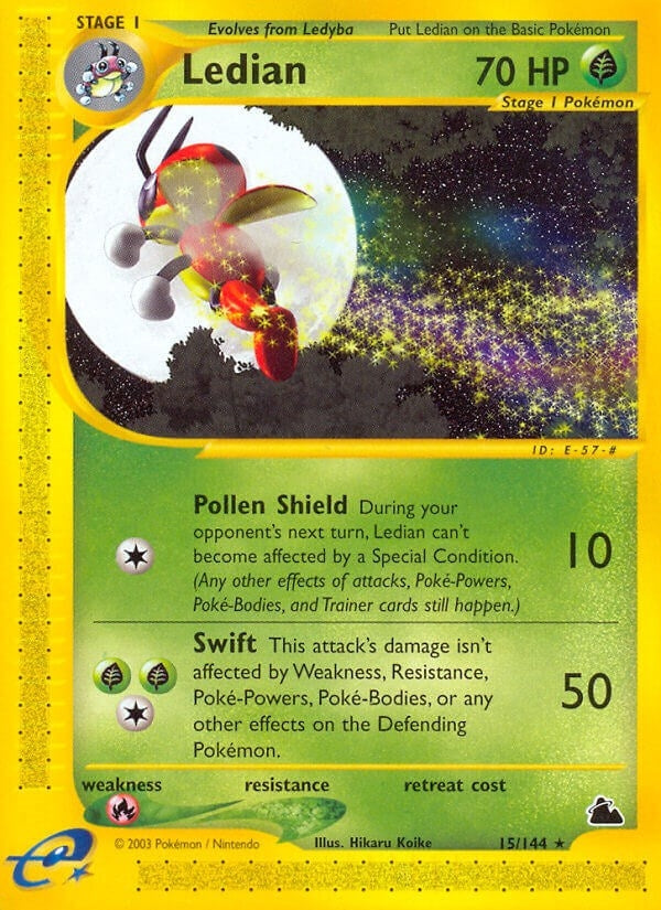 Image for Ledian (15) (015/144) [Skyridge] - Pokemon