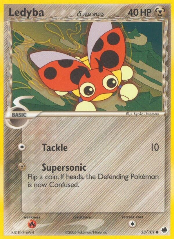 Image for Ledyba (Delta Species) (53/101) [Dragon Frontiers] - Pokemon