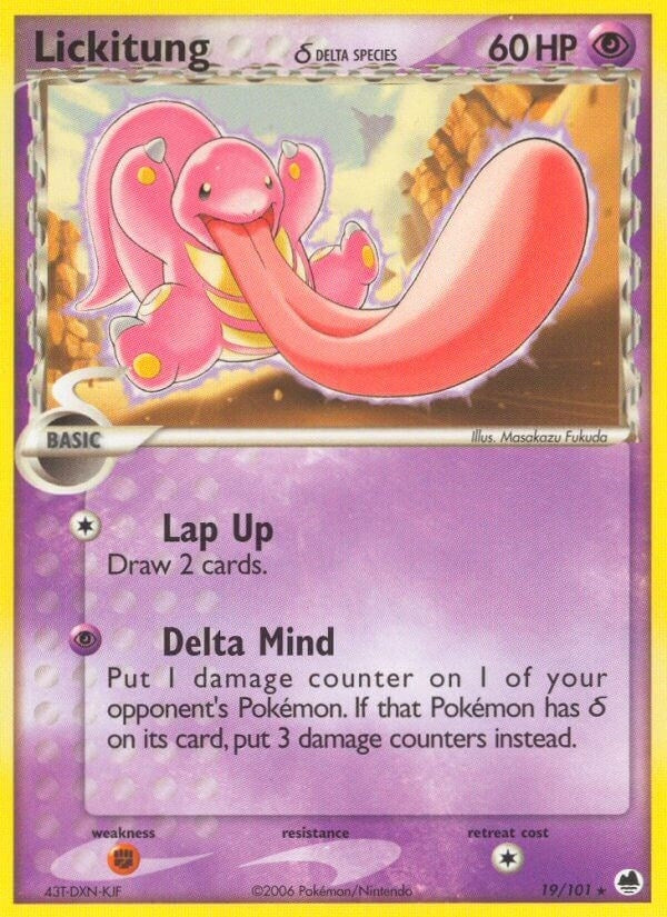 Image for Lickitung (Delta Species) (19/101) [Dragon Frontiers] - Pokemon