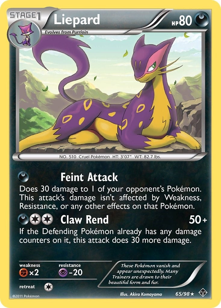 Image for Liepard (65/98) [Emerging Powers] - Pokemon