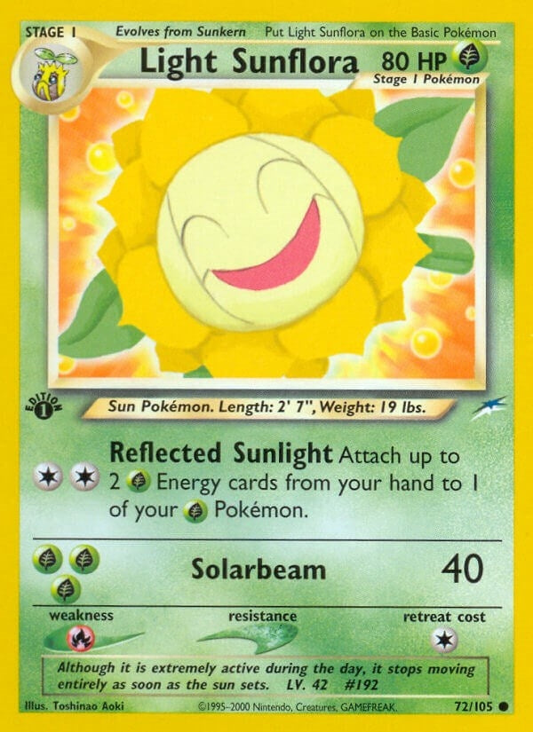 Image for Light Sunflora (072/105) [Neo Destiny] - Pokemon