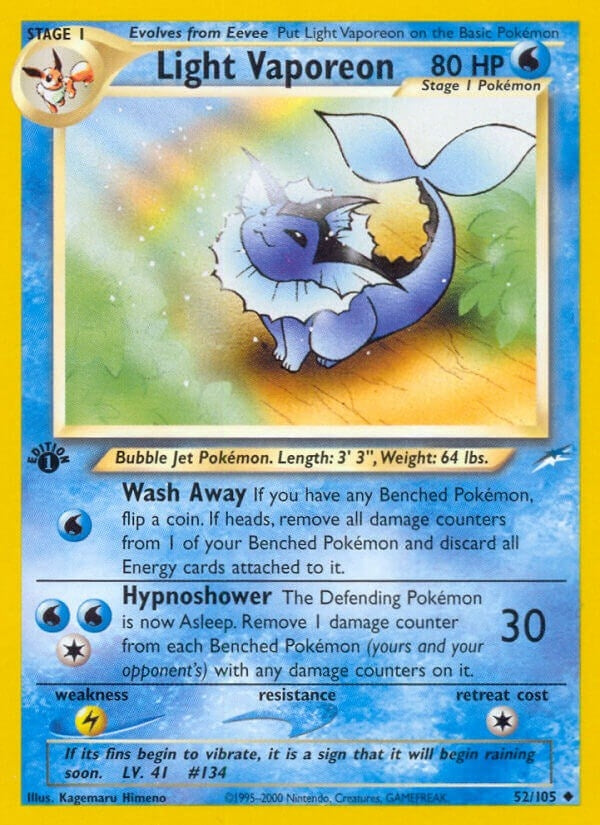 Image for Light Vaporeon (052/105) [Neo Destiny] - Pokemon