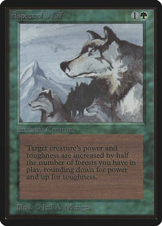 Image for Aspect of Wolf [Beta Edition] - Magic: The Gathering