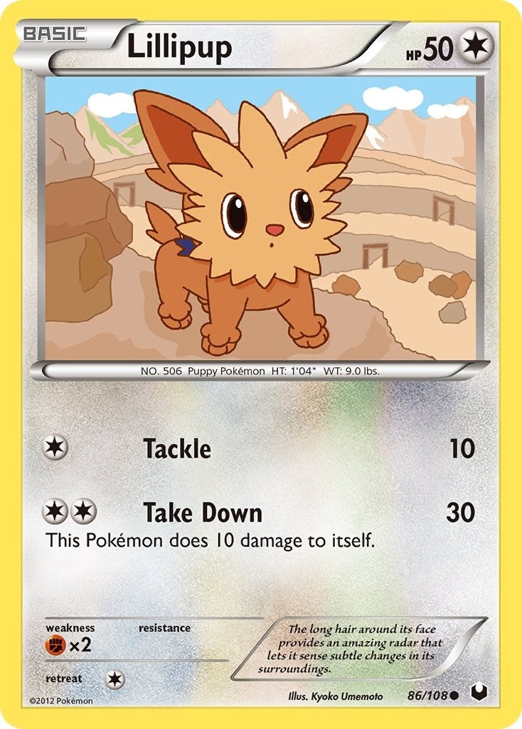 Image for Lillipup (86/108) [Dark Explorers] - Pokemon