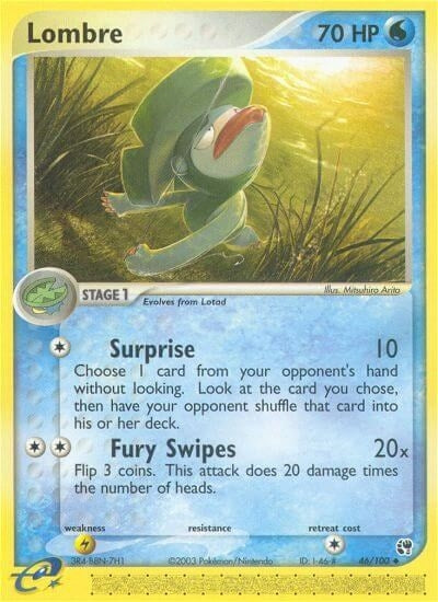 Image for Lombre (46/100) [Sandstorm] - Pokemon