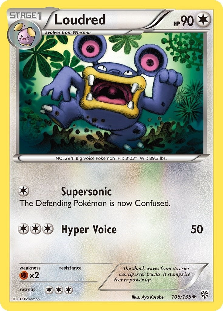 Image for Loudred (106/135) [Plasma Storm] - Pokemon