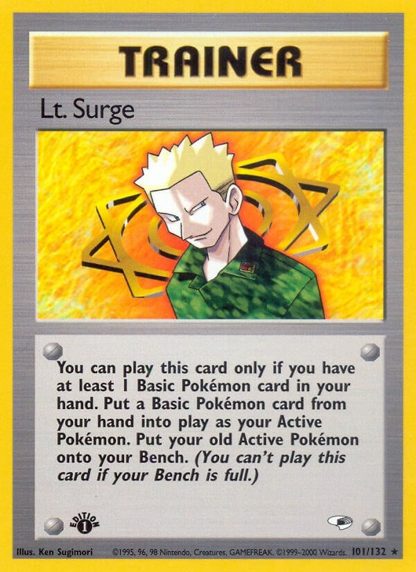 Image for Lt. Surge (101) (101/132) [Gym Heroes] - Pokemon