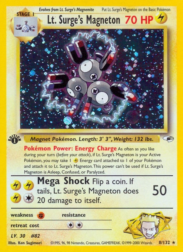 Image for Lt. Surge's Magneton (008/132) [Gym Heroes] - Pokemon