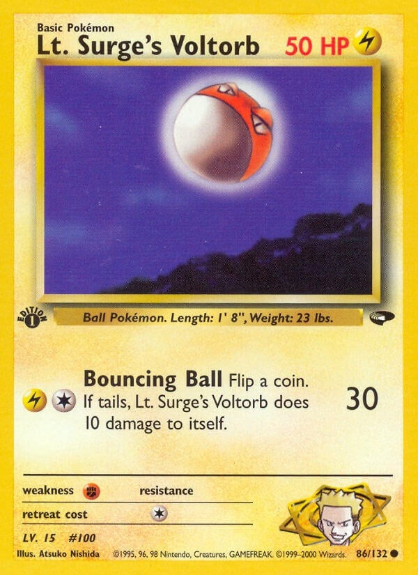 Image for Lt. Surge's Voltorb (086/132) [Gym Challenge] - Pokemon