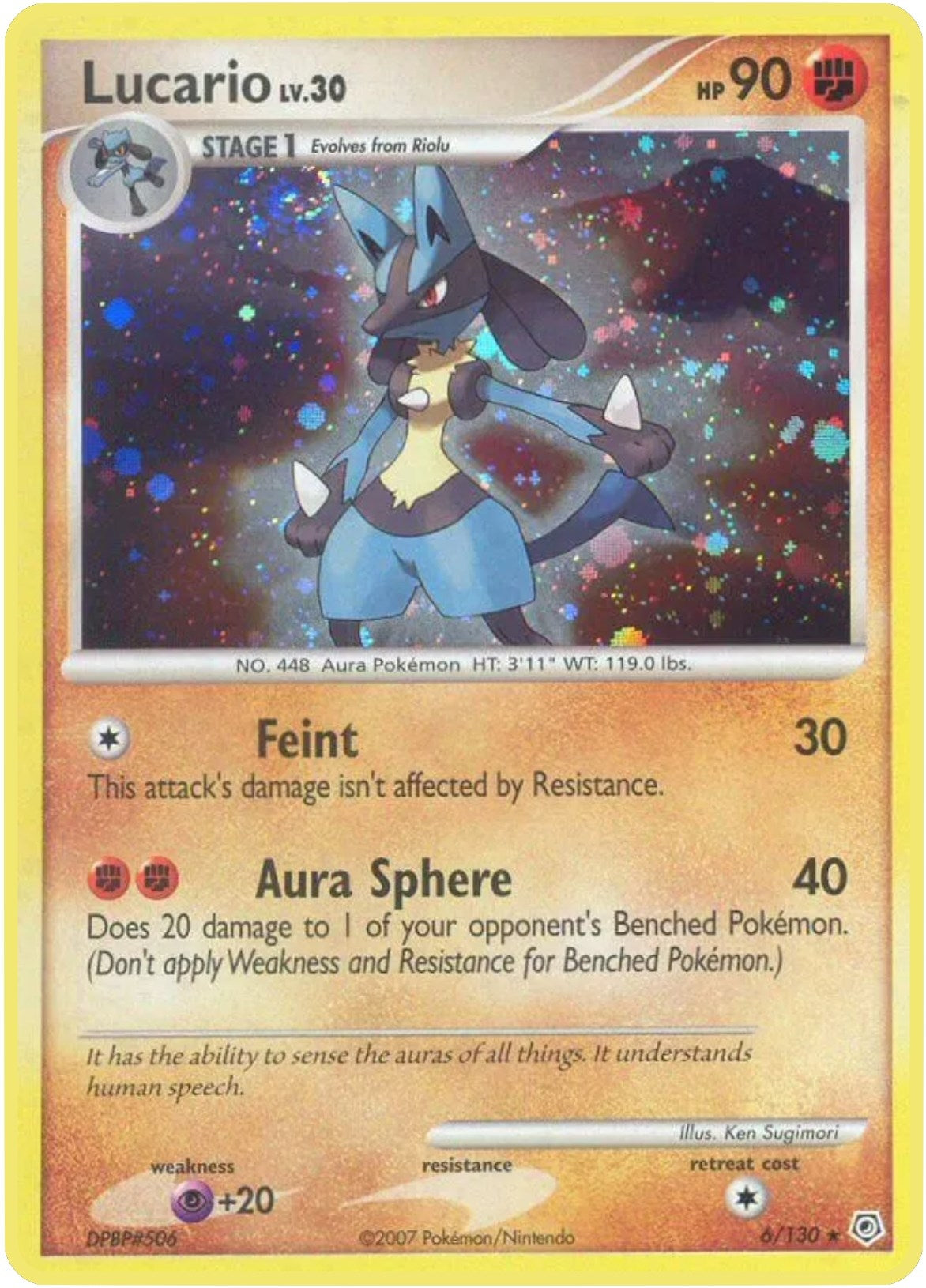 Image for Lucario (6/130) [Diamond and Pearl] - Pokemon