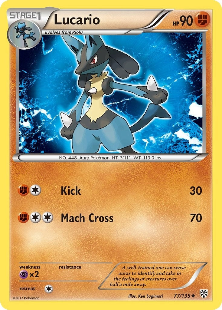 Image for Lucario (77) (77/135) [Plasma Storm] - Pokemon