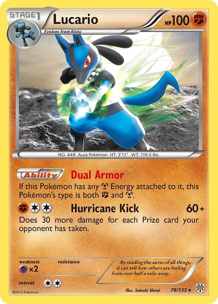Image for Lucario (78) (78/135) [Plasma Storm] - Pokemon