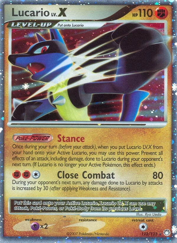 Image for Lucario LV.X (122/123) [Mysterious Treasures] - Pokemon