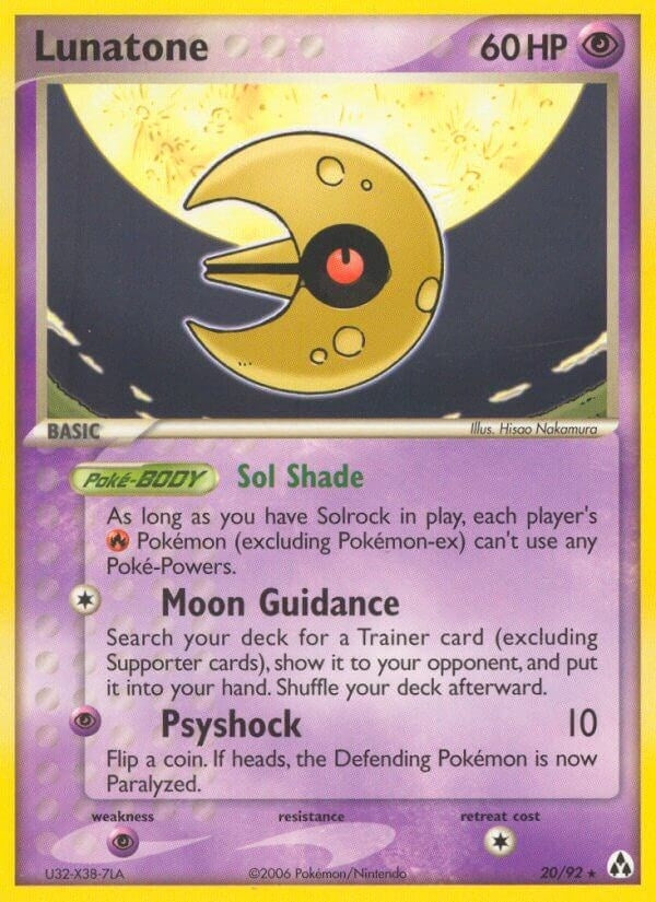 Image for Lunatone (20/92) [Legend Maker] - Pokemon