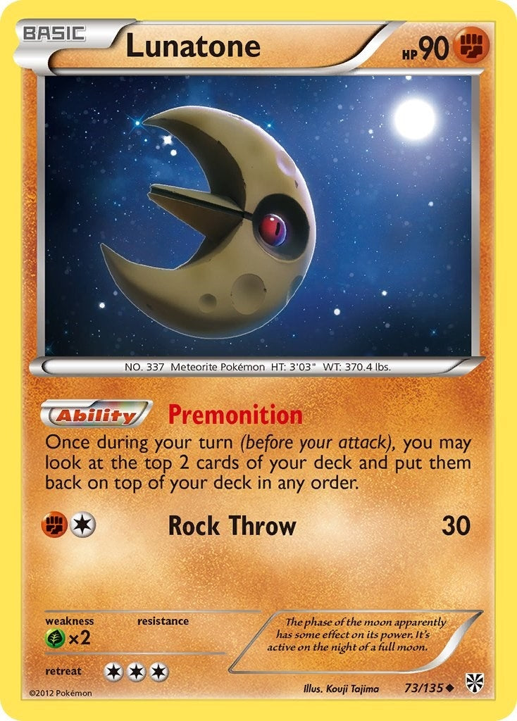 Image for Lunatone (73/135) [Plasma Storm] - Pokemon