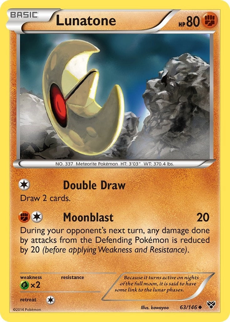 Image for Lunatone (63/146) [XY Base Set] - Pokemon