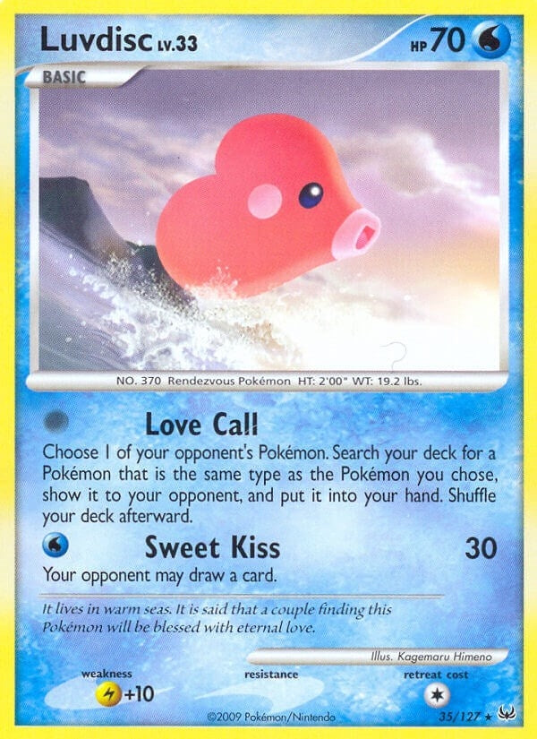 Image for Luvdisc (35/127) [Platinum] - Pokemon