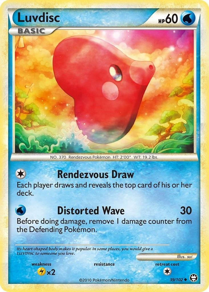 Image for Luvdisc (39/102) [Triumphant] - Pokemon