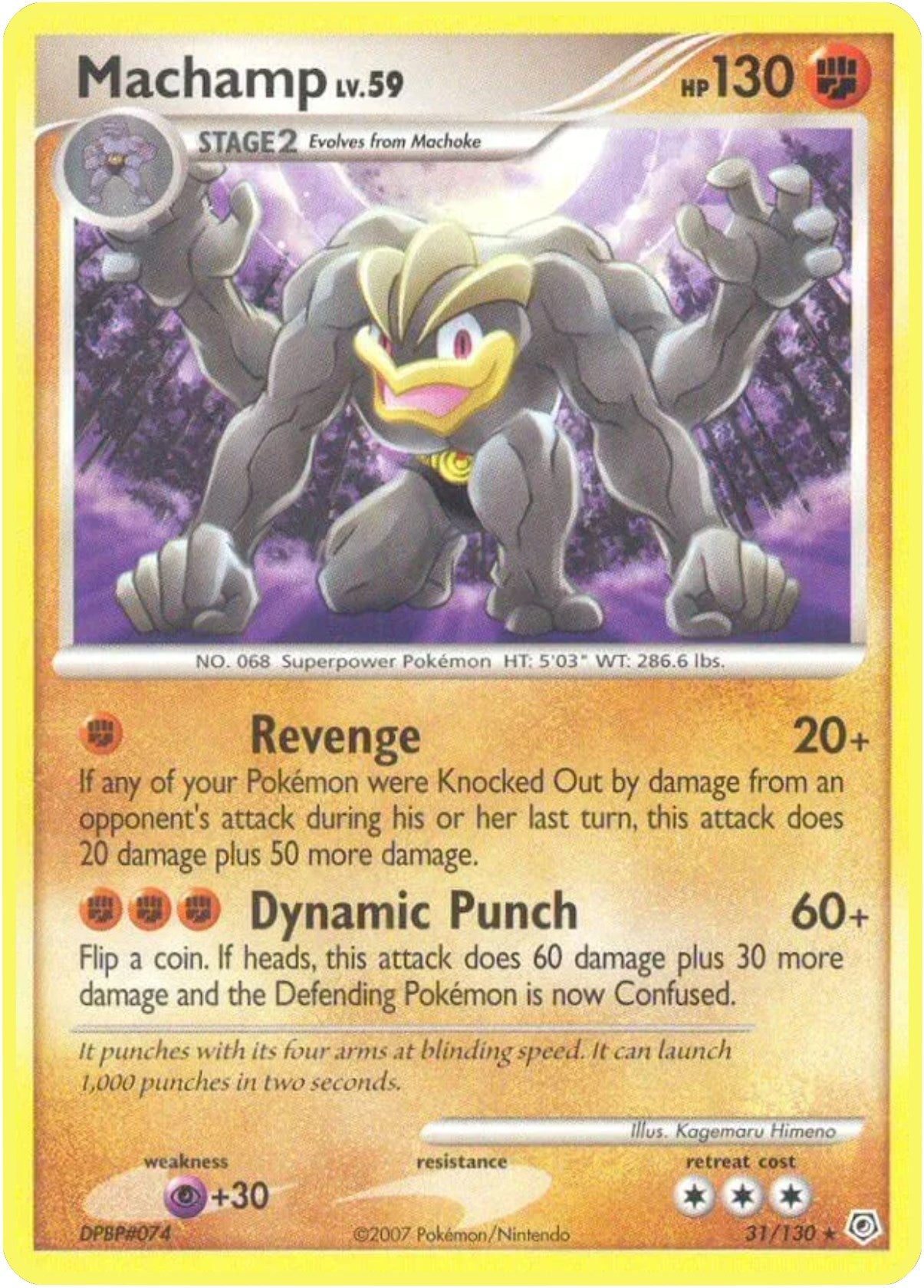 Image for Machamp (31/130) [Diamond and Pearl] - Pokemon
