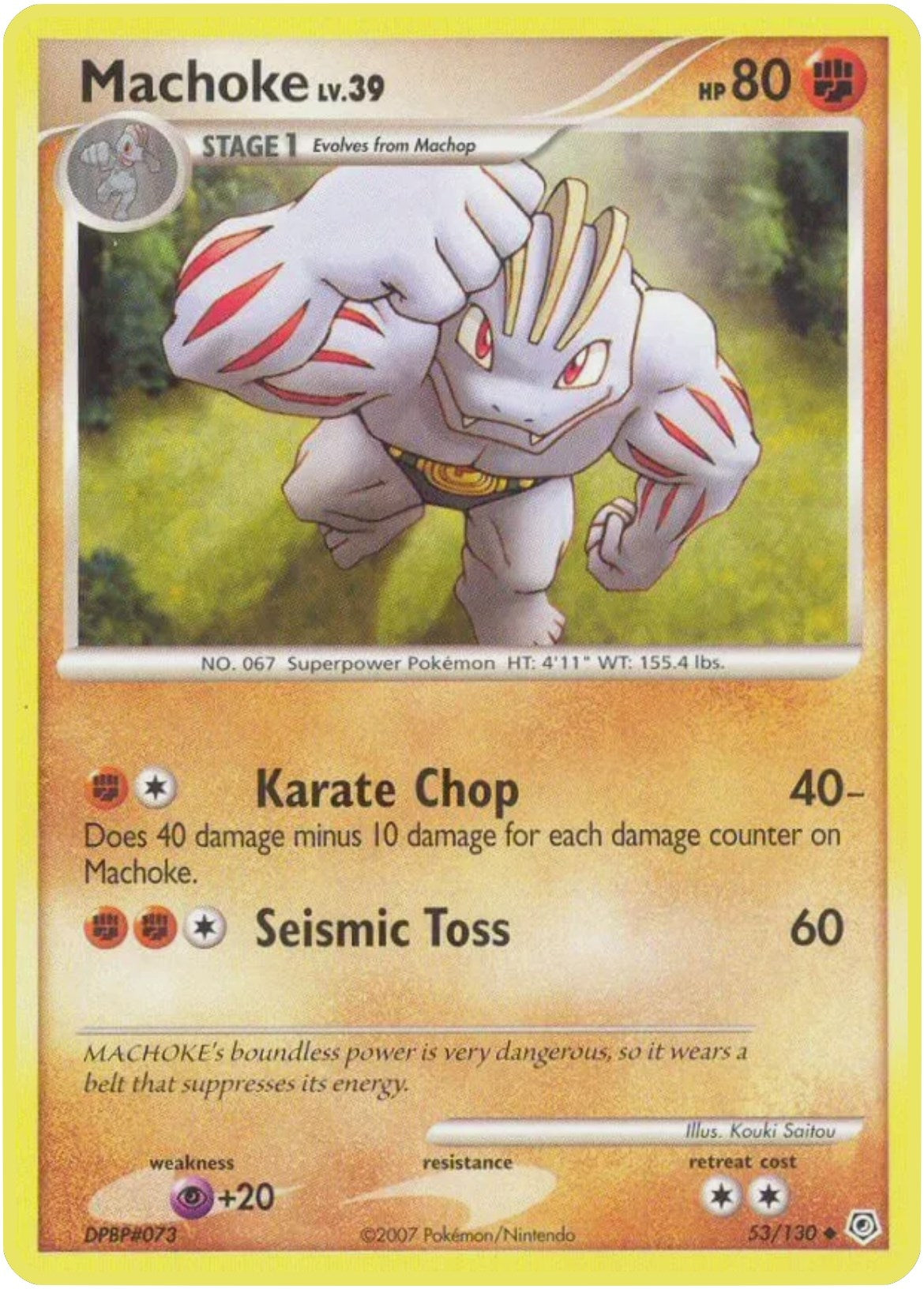 Image for Machoke (53/130) [Diamond and Pearl] - Pokemon