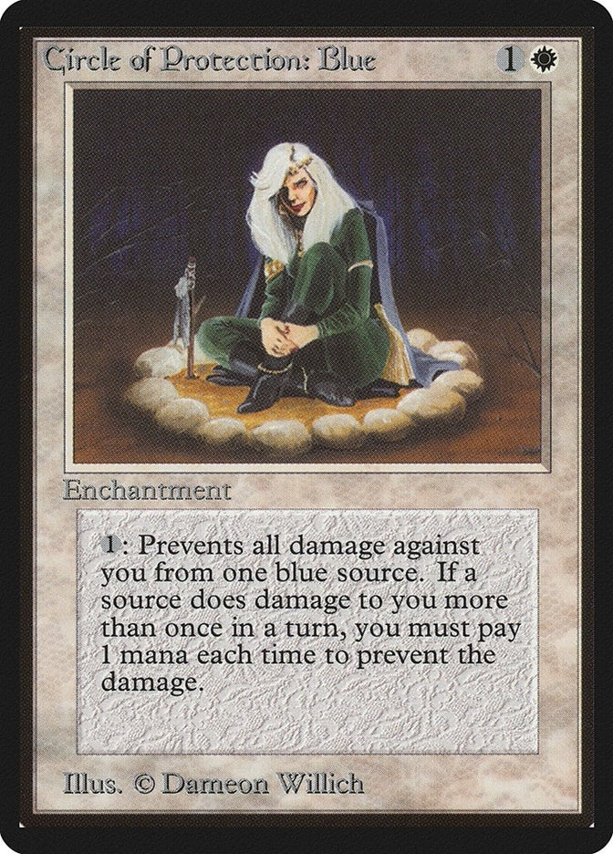 Image for Circle of Protection: Blue [Beta Edition] - Magic: The Gathering