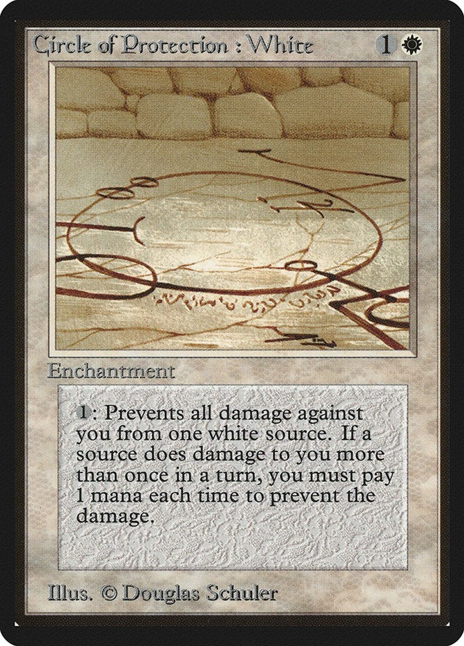 Image for Circle of Protection: White [Beta Edition] - Magic: The Gathering