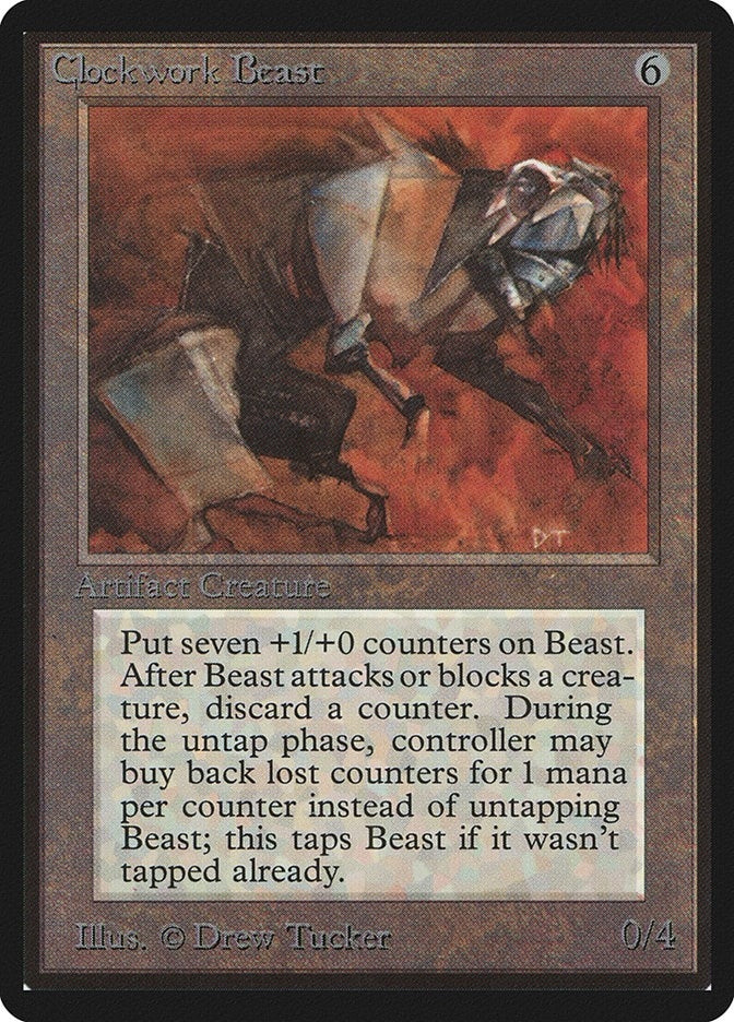 Image for Clockwork Beast [Beta Edition] - Magic: The Gathering