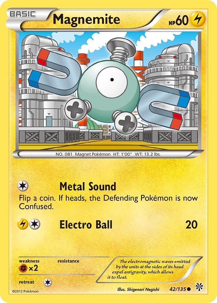 Image for Magnemite (42) (42/135) [Plasma Storm] - Pokemon