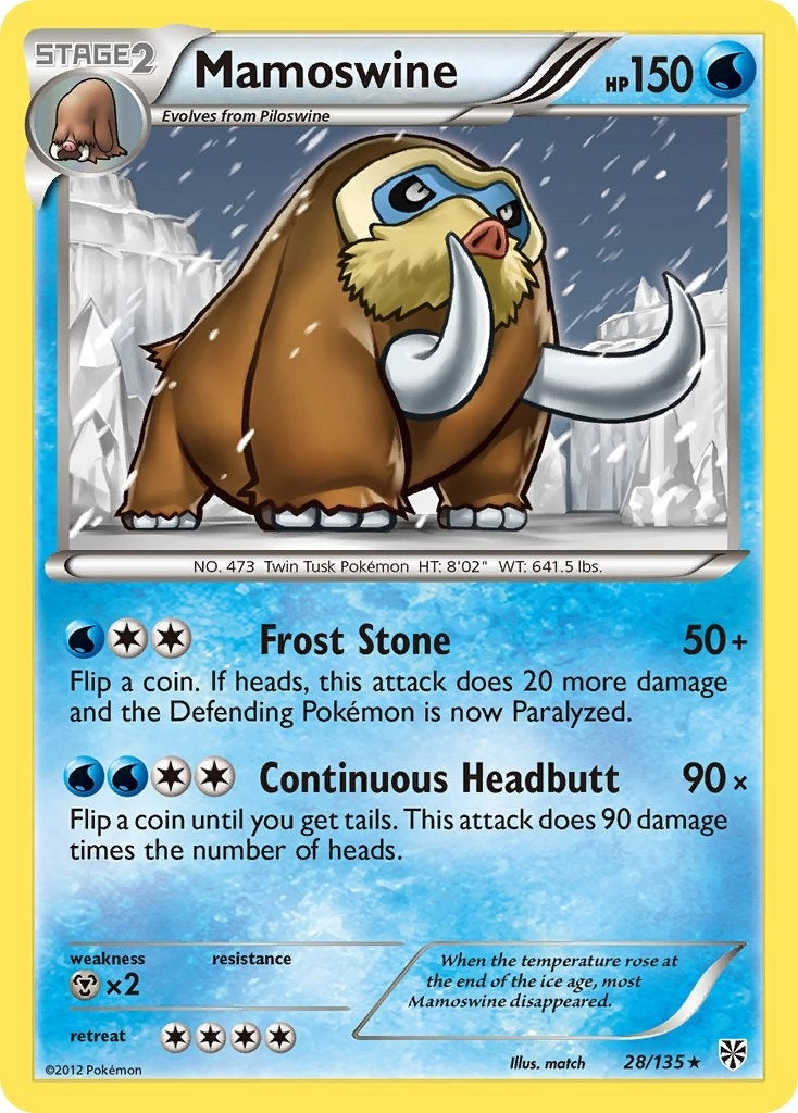 Image for Mamoswine (28/135) [Plasma Storm] - Pokemon