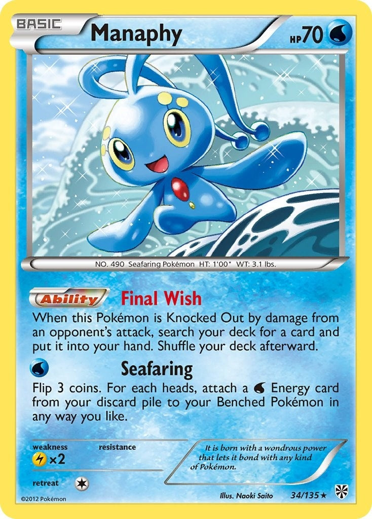 Image for Manaphy (34/135) [Plasma Storm] - Pokemon