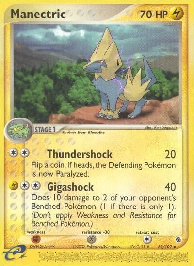 Image for Manectric (39/109) [Ruby and Sapphire] - Pokemon
