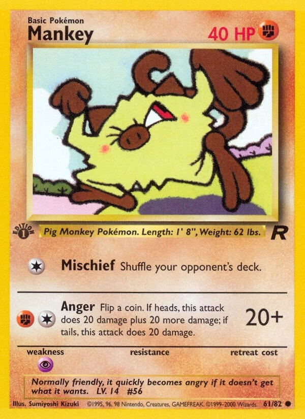 Image for Mankey (61/82) [Team Rocket] - Pokemon