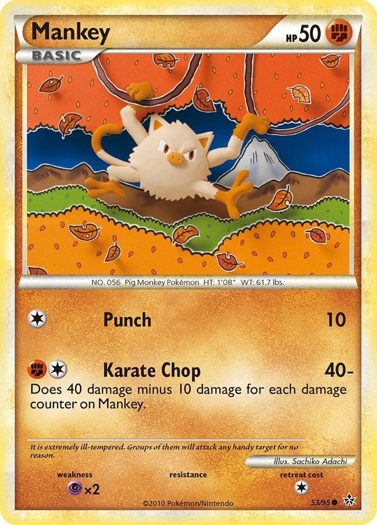 Image for Mankey (53/95) [Unleashed] - Pokemon