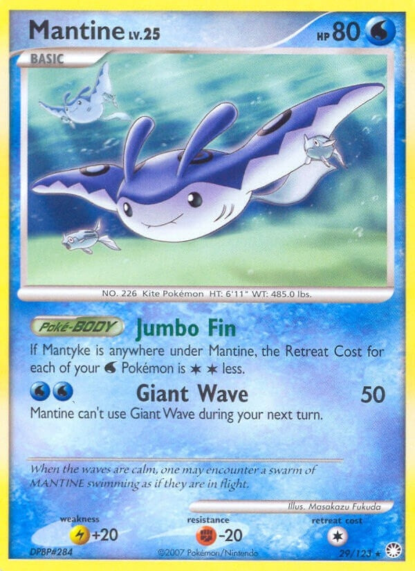 Image for Mantine (29/123) [Mysterious Treasures] - Pokemon