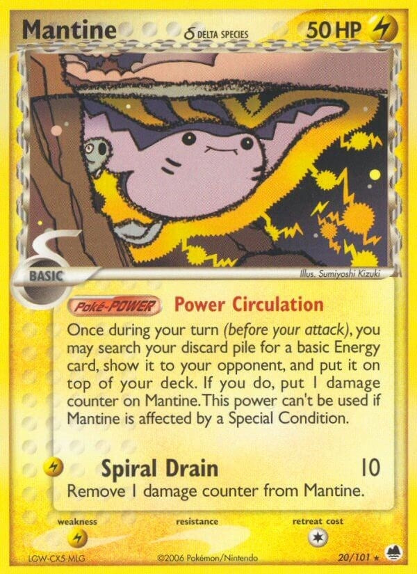 Image for Mantine (Delta Species) (20/101) [Dragon Frontiers] - Pokemon
