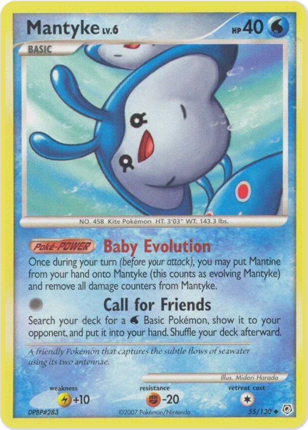 Image for Mantyke (55/130) [Diamond and Pearl] - Pokemon