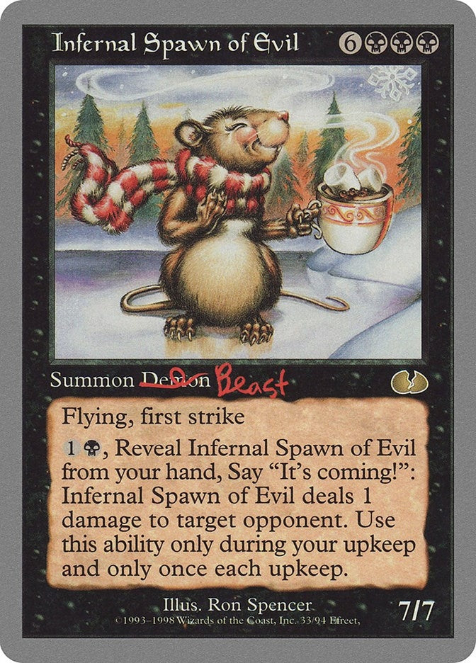 Image for Infernal Spawn of Evil (33) [Unglued] - Magic: The Gathering