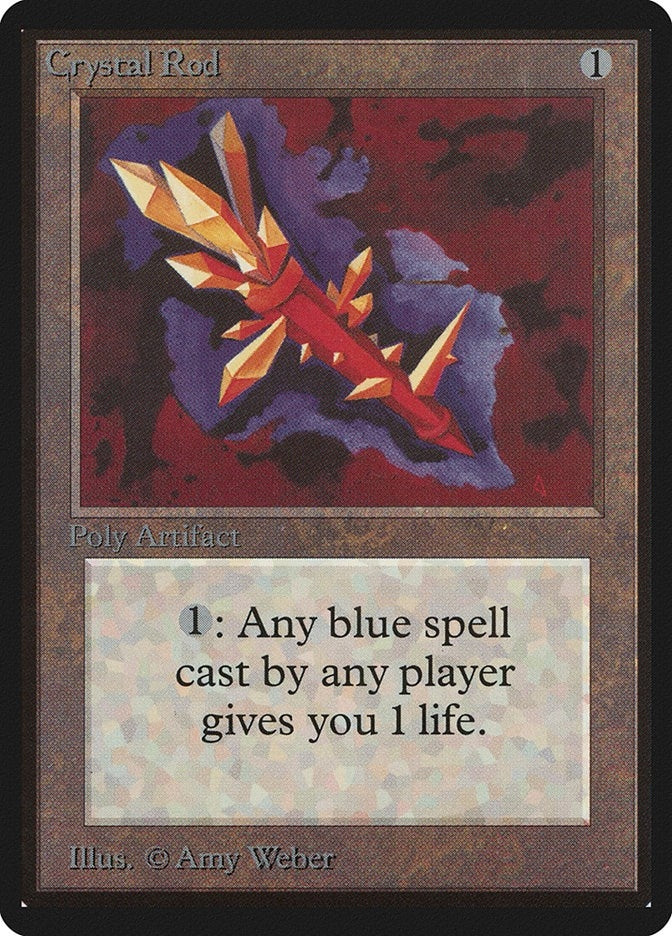 Image for Crystal Rod [Beta Edition] - Magic: The Gathering